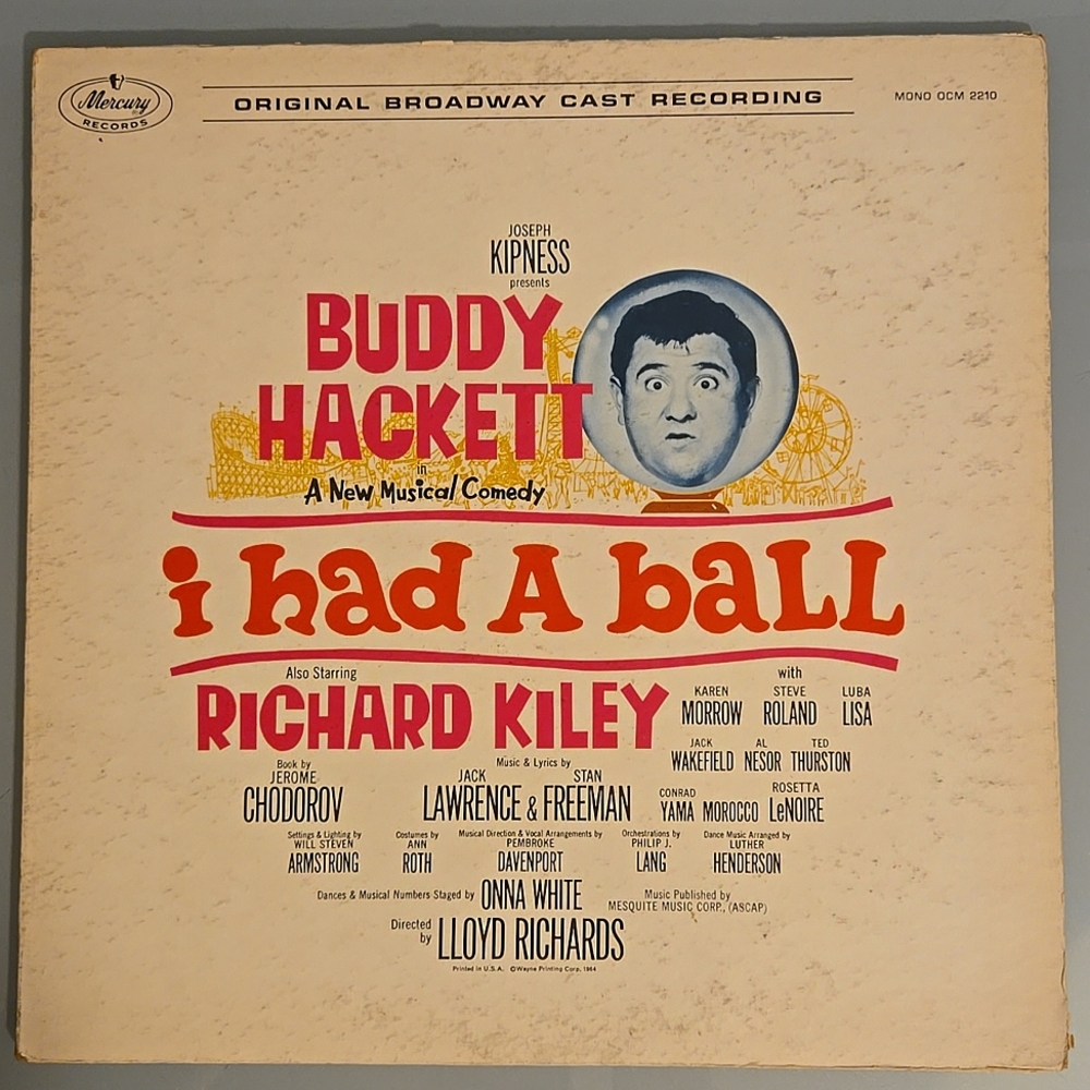 Buddy Hackett – I Had A Ball (Original Broadway Cast Recording) Vinyl, LP 1964